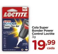 Oferta de Loctite - Cola Super Bonder Power Control por R$19,99 em Carrefour