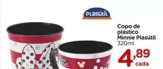 Oferta de Plasutil - Copo De Plástico Minnie por R$4,89 em Carrefour