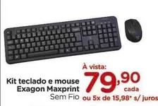 Oferta de Maxprint - Kit Teclado E Mouse por R$79,9 em Carrefour