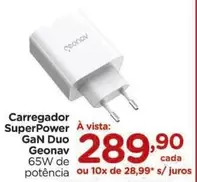 Oferta de Carregador Superpower por R$289,9 em Carrefour