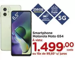 Oferta de Camera - Smartphone Moto G54 por R$1499 em Carrefour