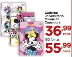 Oferta de Fit - Caderno universitário Minnie por R$36,99 em Carrefour