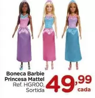 Oferta de Mattel - Boneca Barbie Princesa por R$49,99 em Carrefour