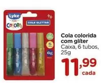 Oferta de Cola Colorida Com Gliter por R$11,99 em Carrefour