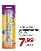 Oferta de Lápis Preto Divertidamente por R$7,99 em Carrefour