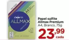 Oferta de Allmax - Papel Sulfite Premium por R$23,99 em Carrefour