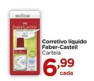 Oferta de Faber-Castell - Corretivo Liquido por R$6,99 em Carrefour