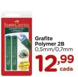 Oferta de Grafite Polymer 2B por R$12,99 em Carrefour