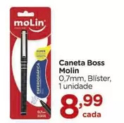 Oferta de Molin - Caneta Boss por R$8,99 em Carrefour