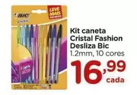 Oferta de Bic - Kit Caneta Cristal Fashion Desliza por R$16,99 em Carrefour