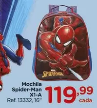 Oferta de Mochila Spider-Man por R$119,99 em Carrefour