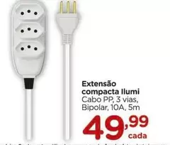 Oferta de Extensão Compacta Llumi por R$49,99 em Carrefour