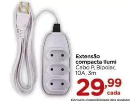 Oferta de 3M - Extensão Compacta Llumi por R$29,99 em Carrefour