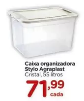 Oferta de Agraplast - Caixa Organizadora por R$71,99 em Carrefour