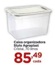 Oferta de Agraplast - Caixa Organizadora por R$85,49 em Carrefour