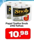 Oferta de Snob - Papel Toalha por R$10,98 em Supermercados ABC