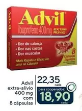 Oferta de Advil - Extra-Alivio por R$22,35 em Drogarias Coop