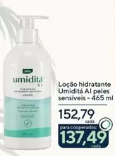 Oferta de Libbs - Loção Hidratante Umidità Al Peles Sensiveis por R$152,79 em Drogarias Coop