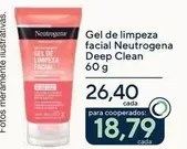 Oferta de Neutrogena - Gel De Limpeza Facial  Deep Clean por R$26,4 em Drogarias Coop