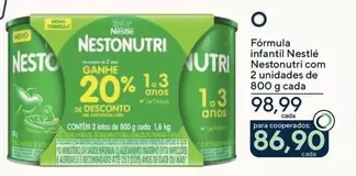 Oferta de Nestlé - Formula Infantil  Nestonutri  por R$98,99 em Drogarias Coop