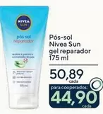 Oferta de Nivea - Pós-Sol Sun Gel Reparador  por R$50,89 em Drogarias Coop