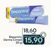 Oferta de Bepantriz - Derma Cimed por R$18,6 em Drogarias Coop