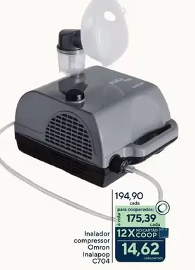 Oferta de Omron - Inalador Compressor  Inalapp por R$194,9 em Drogarias Coop