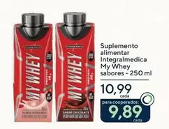 Oferta de Integralmedica - Suplemento Alimentar My Whey por R$10,99 em Drogarias Coop