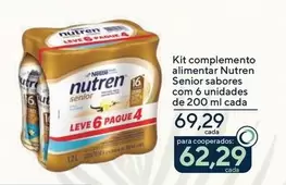 Oferta de Nutren - Kit Complemento Alimentar Senior Sabores por R$69,29 em Drogarias Coop