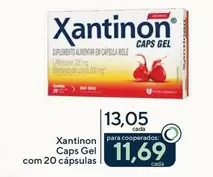 Oferta de Xantinon - Caps Gel por R$13,05 em Drogarias Coop