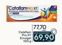 Oferta de Cataflam - Pro XT Emulgel por R$77,7 em Drogarias Coop