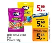 Oferta de Fini - Bala De Gelatina por R$5,99 em Tenda Atacado