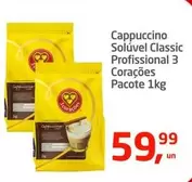 Oferta de Classic - Cappuccino  Professional 3 Corações por R$59,99 em Tenda Atacado