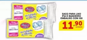 Oferta de Embalixo - Saco Para Lixo Pia E Banheiro  Com 100 por R$11,9 em Roldão