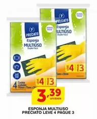 Oferta de Leve - Esponja Multiuso Preciato por R$3,39 em Roldão