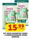 Oferta de Seda - Kit Shampoo + Condicionador por R$15,99 em Roldão