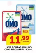 Oferta de Omo - Lava Roupas Líquido por R$11,99 em Roldão