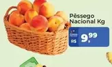 Oferta de Pêssego Nacional por R$9,99 em Tonin Superatacado