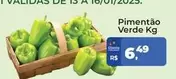 Oferta de Pimentão Verde por R$6,49 em Tonin Superatacado