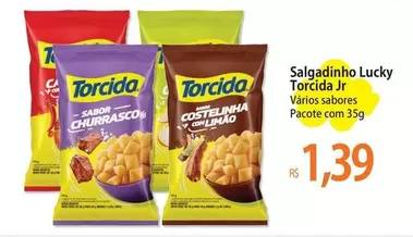 Oferta de Torcida - Salgadinho Lucky por R$1,39 em Atacadão