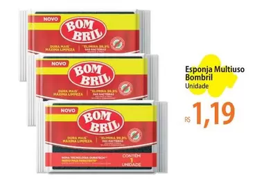 Oferta de Bombril - Esponja Multiuso por R$1,19 em Atacadão