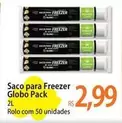 Oferta de Globo - Saco Para Freezer por R$2,99 em Atacadão