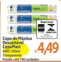 Oferta de Copoplast - Copo De Plástico Descartável por R$4,49 em Atacadão