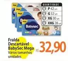 Oferta de Babysec - Fralda Descartável  Mega por R$32,9 em Atacadão