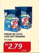 Oferta de Damare - Creme De Leite Leve Uht por R$2,79 em Assaí Atacadista