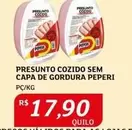 Oferta de De   - Presunto Cozido Sem Capa De Gordura Peperi por R$17,9 em Assaí Atacadista