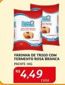 Oferta de Rosa Branca - Farinha De Trigo Com Fermento por R$4,49 em Assaí Atacadista