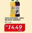 Oferta de OQ - Suco Integral 100% por R$14,49 em Assaí Atacadista