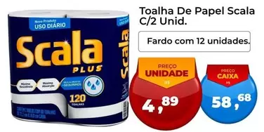 Oferta de Scala - Toalha De Papel por R$4,89 em Tonin Superatacado