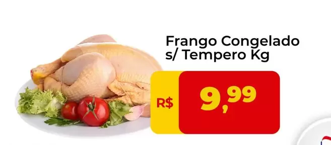 Oferta de Frango Congelado S/Tempero por R$9,99 em Tonin Superatacado